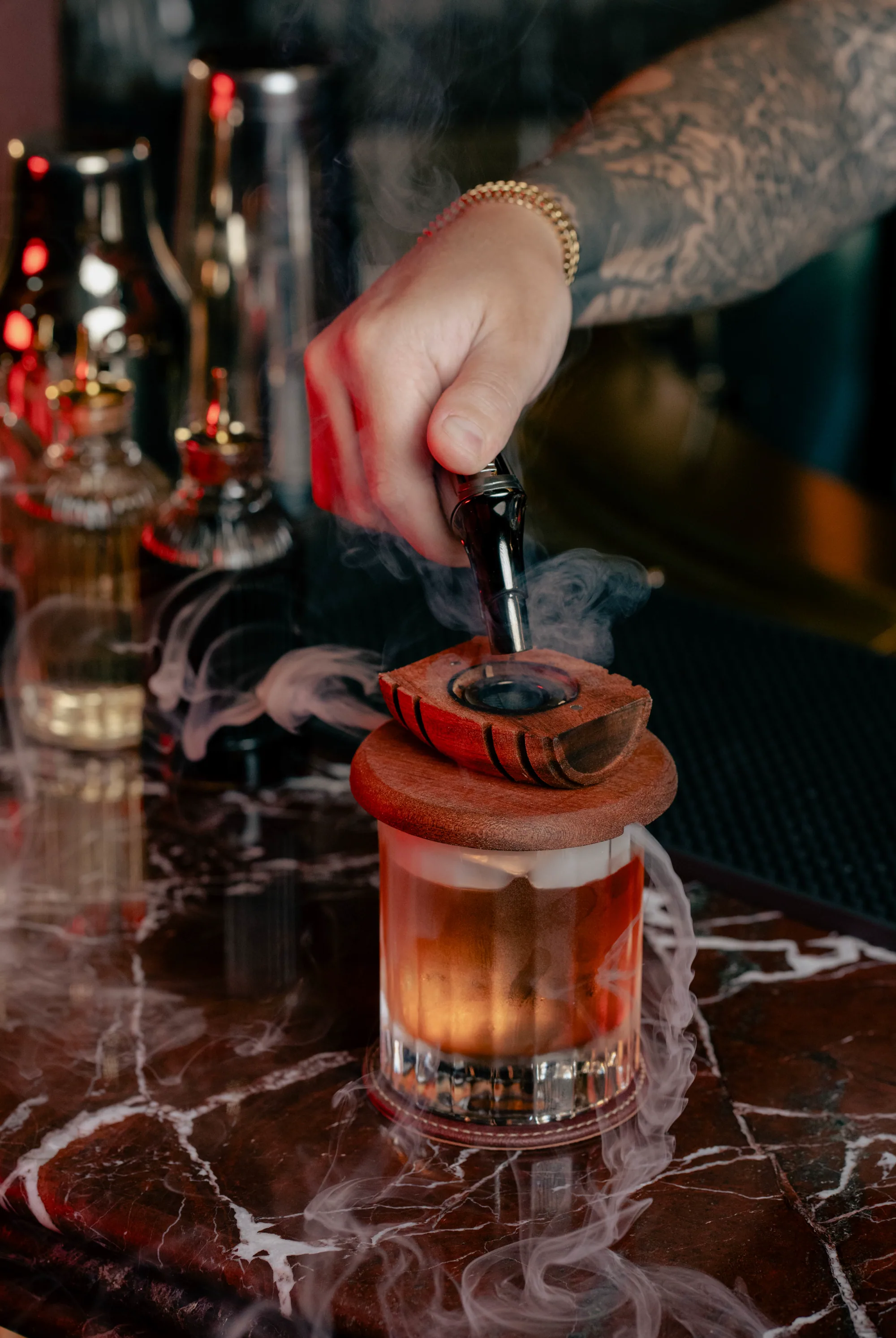 Cocktail preparation at 1927 Private Members Club