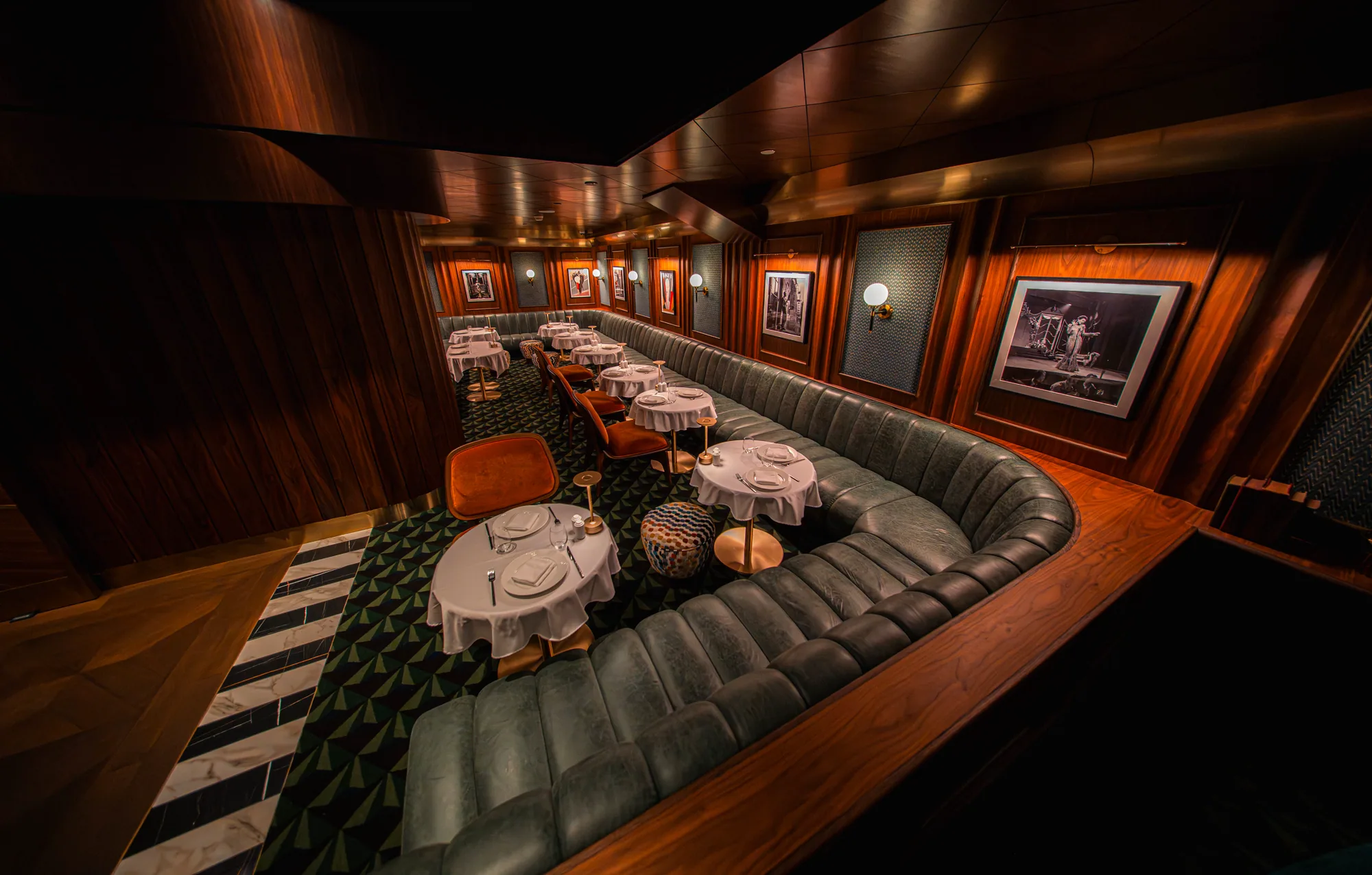 Dining lounge inside 1927 Private Members Club