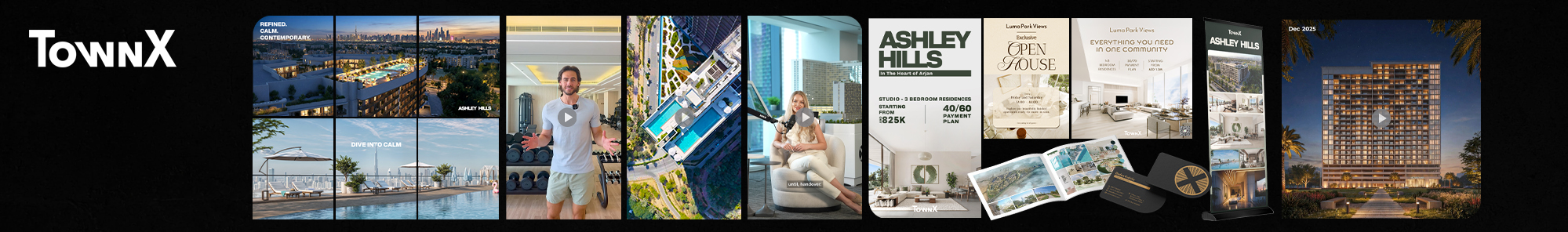 TownX Real Estate Development marketing visuals