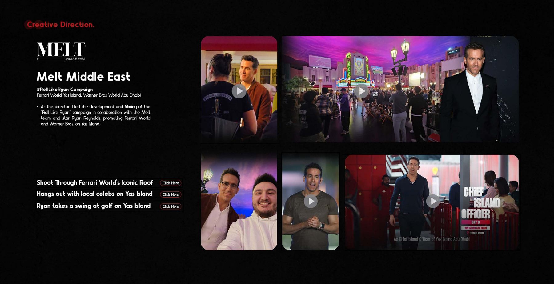 Roll Like Ryan campaign with Ryan Reynolds — Ferrari World Yas Island