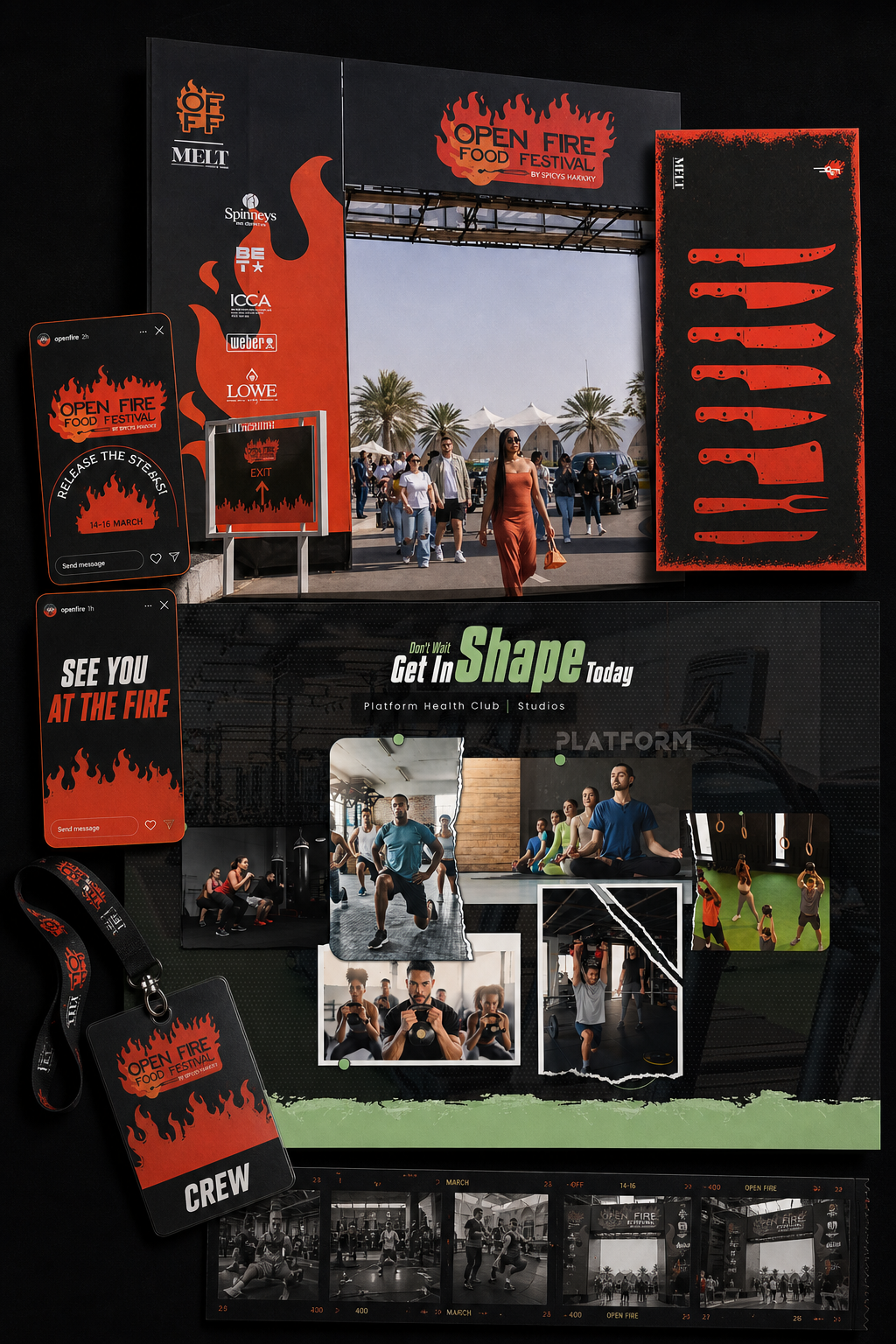Open Fire and Platform campaign direction board
